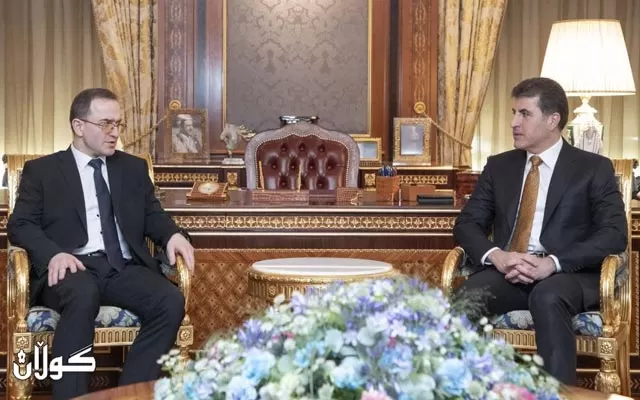 سەرۆکى هەرێمى کوردستان لەگەڵ باڵیۆزى ڕووسیا کۆبووەوە