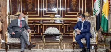 Serokwezîr li gel şandeke dezgeha San Marîtan Perez civiya