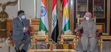 نيودلهي تشكر قوات البيشمركة وتشدد على تعزيز العلاقات الثنائية مع اربيل