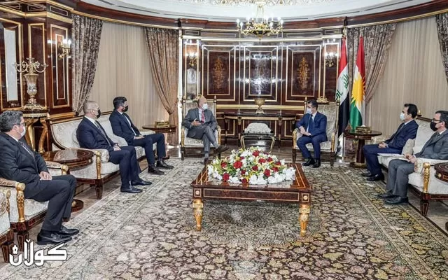 سەرۆکی حکومەتی هەرێمی کوردستان پێشوازی لە شاندێکی ڕێکخراوی (ساماریتان پێرس )ی ئەمەریکی دەکات