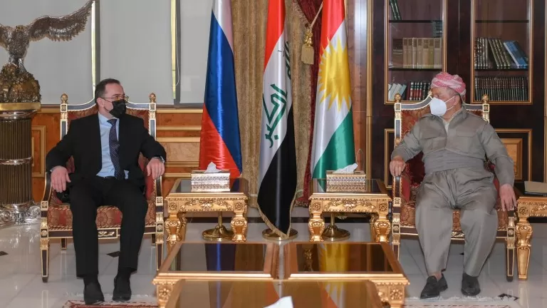 Serok Barzanî li gel balyozê Rûsyeyê civiya