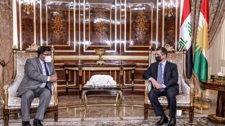 Serokwezîr li gel Balyozê Hindistanê civiya