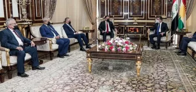 سەرۆکی حکومەتی هەرێمی کوردستان پێشوازی لە سەرۆکی ھاوپەیمانی عەزم دەکات