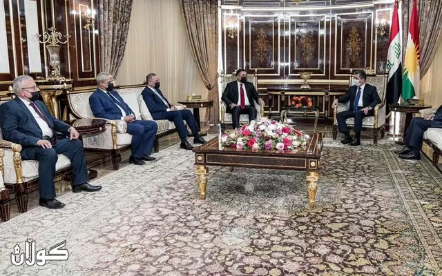 سەرۆکی حکومەتی هەرێمی کوردستان پێشوازی لە سەرۆکی ھاوپەیمانی عەزم دەکات