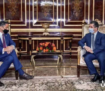 سەرۆکی حکومەتی هەرێمی کوردستان پێشوازی لە کونسوڵی گشتیی نوێی ئەمەریکا لە ھەولێر دەکات