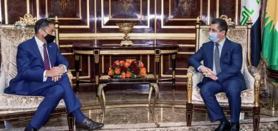 سەرۆکی حکومەتی هەرێمی کوردستان پێشوازی لە کونسوڵی گشتیی نوێی ئەمەریکا لە ھەولێر دەکات