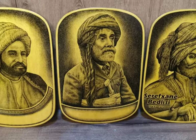 لە داردا،پۆترێتی خاڵكاری