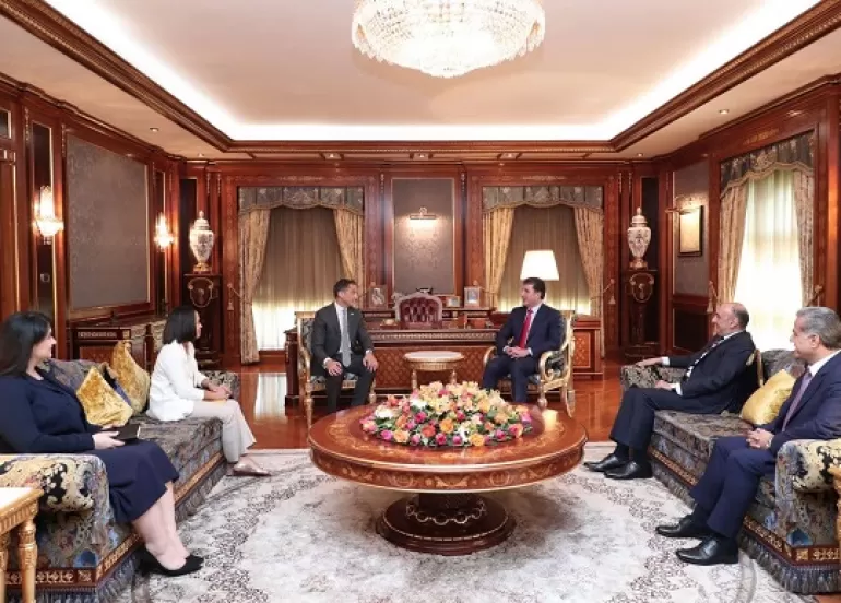 President Nechirvan Barzani receives new U.S. Consul General in Erbil