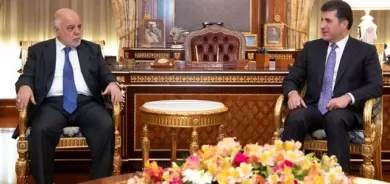 سه‌رۆك نێچيرڤان بارزانى پێشوازى له‌ عه‌بادى كرد