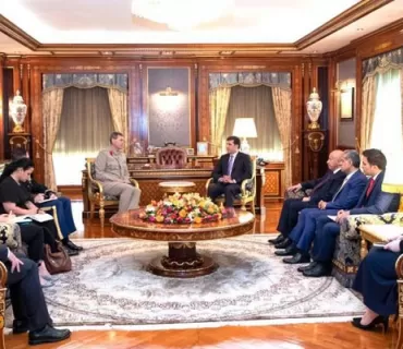 سه‌رۆك نێچيرڤان بارزانى له‌گه‌ڵ شاندێكى سه‌ربازيى هاوپەیمانان كۆبووه‌وه‌