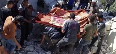 Syrian government forces hit last rebel enclave, killing 9