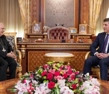 سەرۆک نێچیرڤان بارزانى پێشوازى لە كاردینال لویس ساكۆ کرد