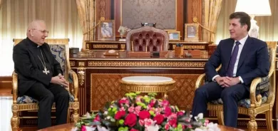 سەرۆک نێچیرڤان بارزانى پێشوازى لە كاردینال لویس ساكۆ کرد