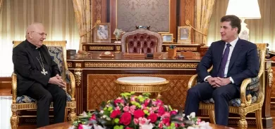 Nêçîrvan Barzanî pêşwazî li Kardînal Luis Sako kir