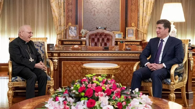 Nêçîrvan Barzanî pêşwazî li Kardînal Luis Sako kir