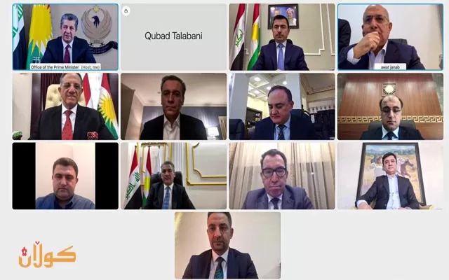 سەرۆکی حکومەتی هەرێمی کوردستان سەرپەرشتی کۆبوونەوەیەکی ئەنجومەنی باڵای ئابووری دەکات