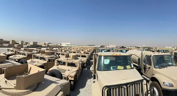 US-led Coalition hands over more than 70 military vehicles to Peshmerga
