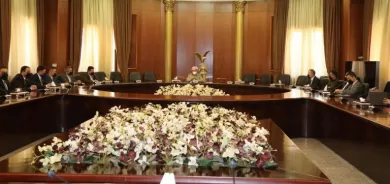 Serok Barzanî pêşwaziya şanda Encûmena Lawên Kurdistanê kir