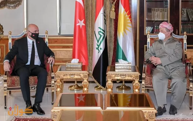 سەرۆك بارزانی پێشوازی لە باڵیۆزی توركیا لە عێراق دەكات