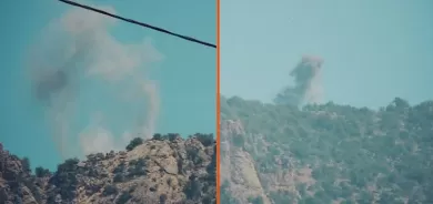 الطيران التركي يقصف عدة مناطق في دهوك