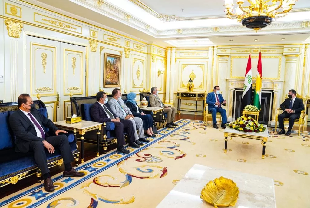 مسرور بارزاني يبحث مع وفد حزب الأمة العراقية الانتخابات المقبلة ومستجدات البلاد