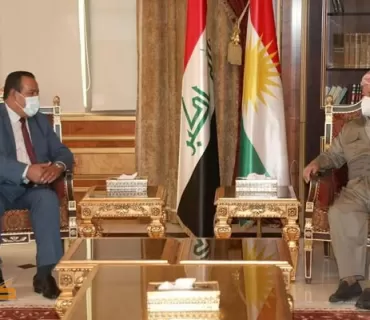 سەرۆك بارزانی پێشوازی لە شاندێكی باڵای حزبی ئومەی عێراقی دەكات