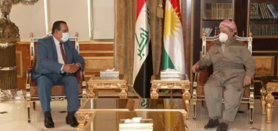 الرئيس بارزاني يبحث مع وفد 