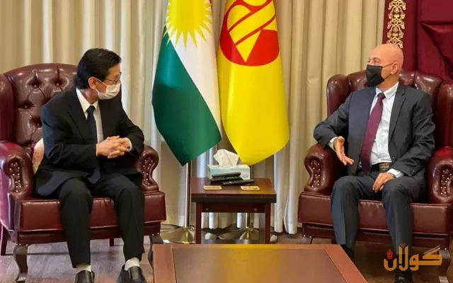 محمود محەمەد پێشوازی لە كونسوڵی ژاپون كرد