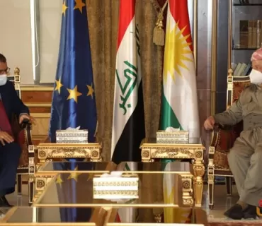 سەرۆک بارزانی پێشوازی لە باڵیۆزی یەکێتیی ئەوروپا لە عێراق دەکات