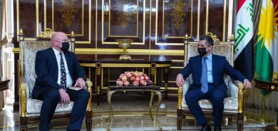 Serokwzîr li gel balyozê Fenland civiya