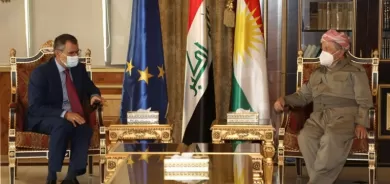 Balyozê Yekîtiya Ewrûpayê xatira xwe ji Serok Barzanî xwest