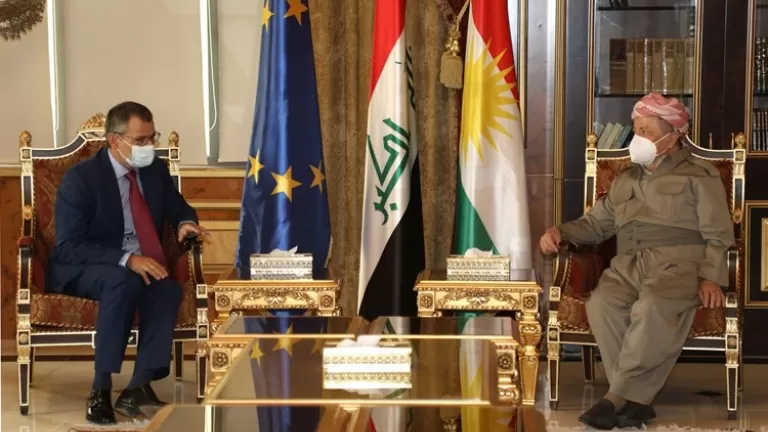 Balyozê Yekîtiya Ewrûpayê xatira xwe ji Serok Barzanî xwest