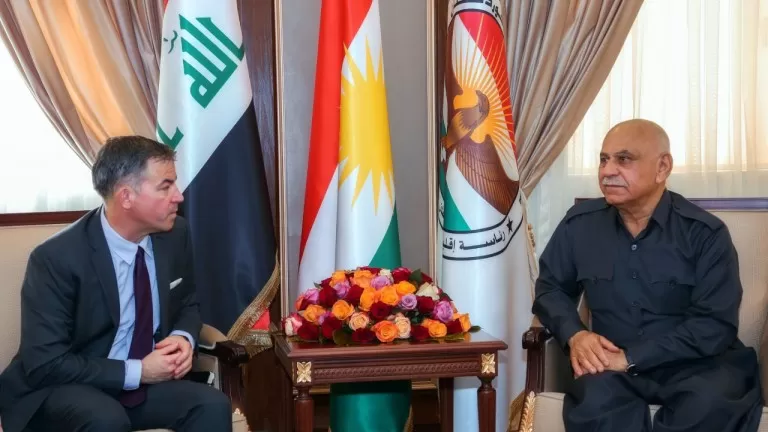 Cîgirê Serokê herêmê li gel şandele leşkerî ya Amerîkî civiya