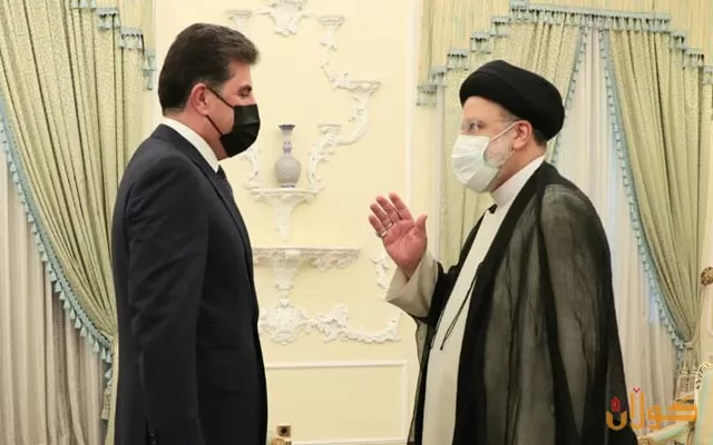 سه‌رۆك نێچيرڤان بارزانى له‌گه‌ڵ سه‌رۆك ئيبراهيم ڕه‌ئيسى كۆبووه‌وه‌