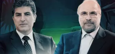 نيجيرفان بارزاني يجتمع مع رئيس البرلمان الإيراني