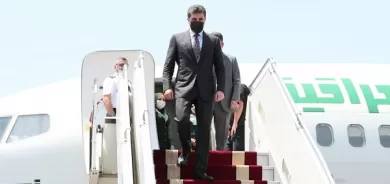 President Nechirvan Barzani arrives back in Erbil