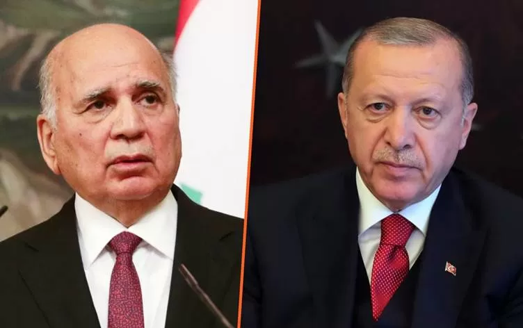 الكاظمي يحمِّل فؤاد حسين دعوة لإردوغان لحضور قمة بغداد