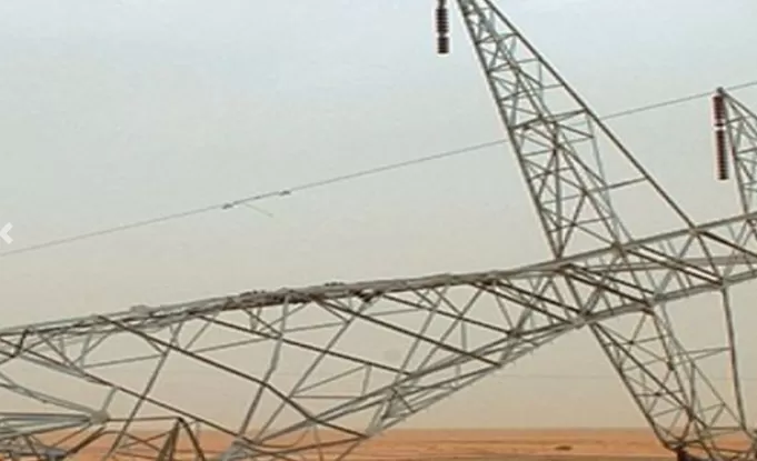 power transmission line stopped in Nineveh due to sabotage act