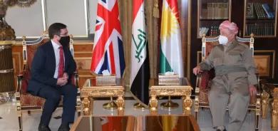 Serok  Barzanî  li  gel  balyozê  Brîtanyayê  civiya