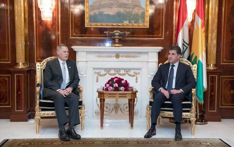 Nêçîrvan Barzanî û Balyozê Amerîkayê rewşa Kurdistanê gotûbêj kirin