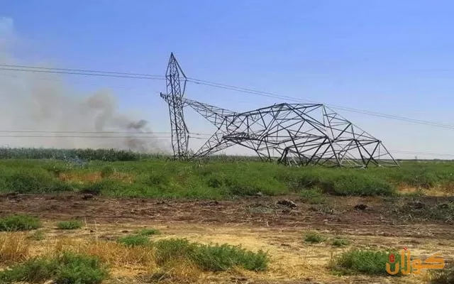 تەقاندنەوەی تاوەرەكانی كارەبا بەردەوامەو چاوەڕوان دەكرێت عێراق بەرەو تاریكستان بەرێت