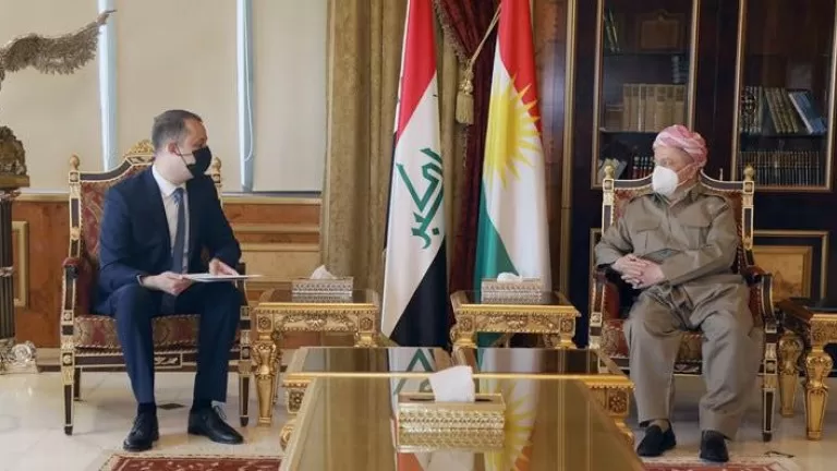 Serok Barzanî li gel Cîgirê Konsulusê Hengariyayê civiya