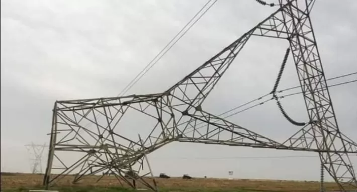 استهداف جديد لخط نقل الطاقة الكهربائية في ديالى