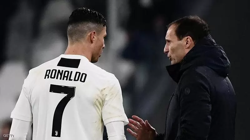 أليغري يحسم الجدل بشأن مستقبل رونالدو مع يوفنتوس