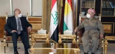 الرئيس بارزاني يستقبل رئيس جبهة الإنقاذ والتنمية