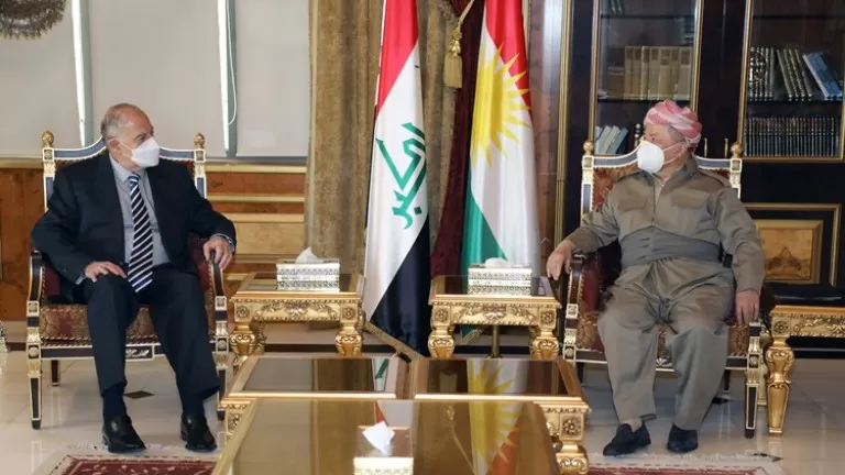 Serok Barzanî li gel Osame Nocêfî kir