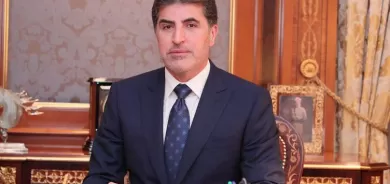 نيجيرفان بارزاني یعزي ٲمیر الكویت بوفاة شقيقته