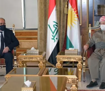 سەرۆك بارزانی پێشوازی لە سەرۆكی ئیئتیلافی دەوڵەتی یاسا دەكات