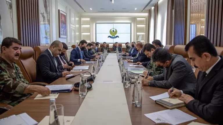 Qubad Talebanî gerînendetiya civîna wezareta pêşmerge kir