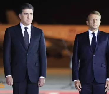 سه‌رۆك ماكرۆن گه‌يشته‌ هه‌ولێر